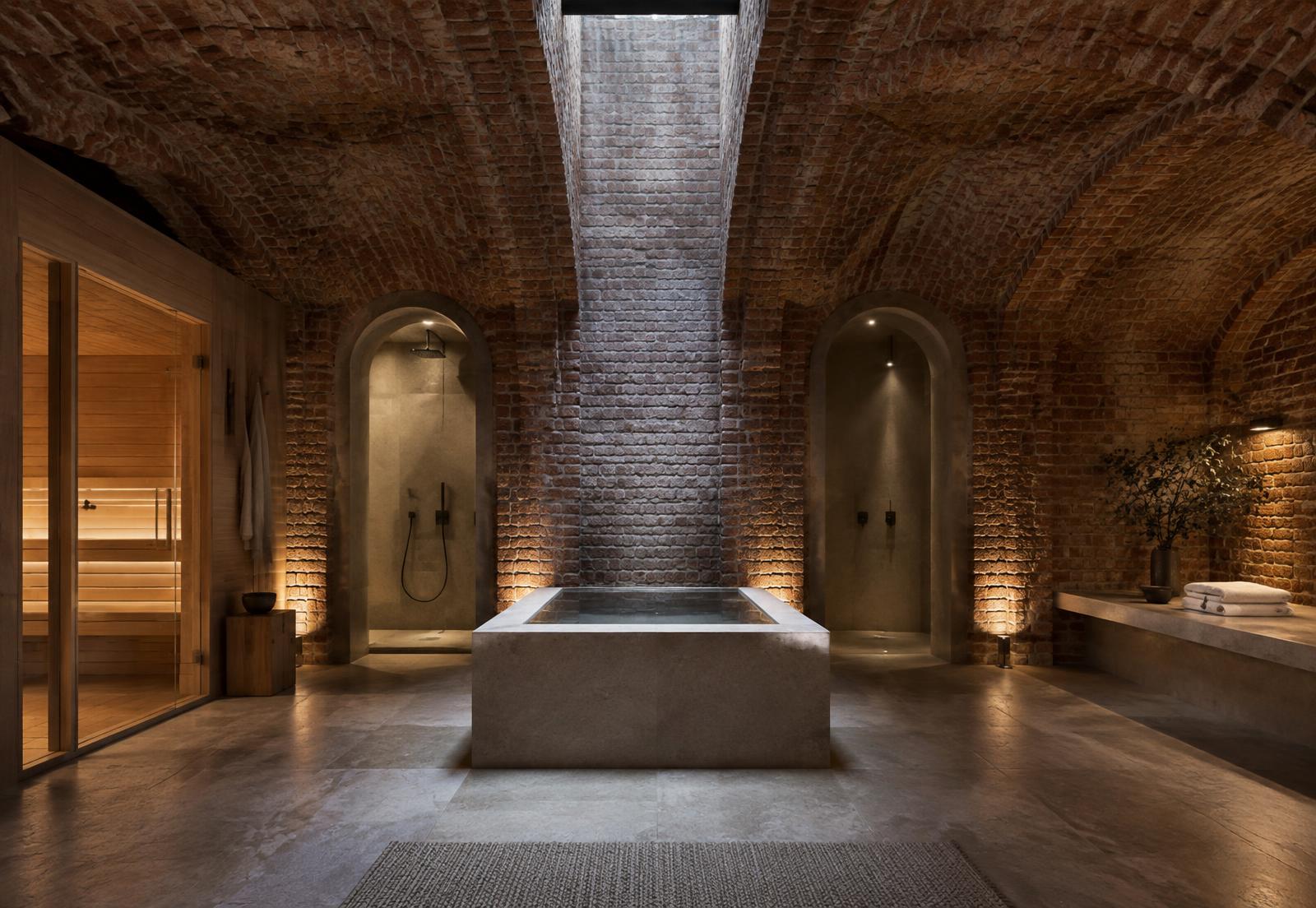The bath house at ARDEN