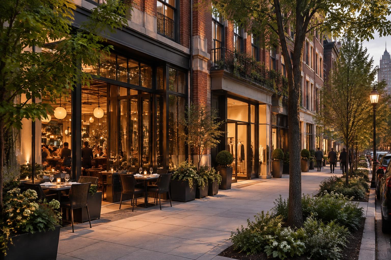 ARDEN ground-floor storefronts along Watson Street