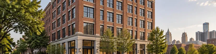 Watson House, restored red brick on Brush Street